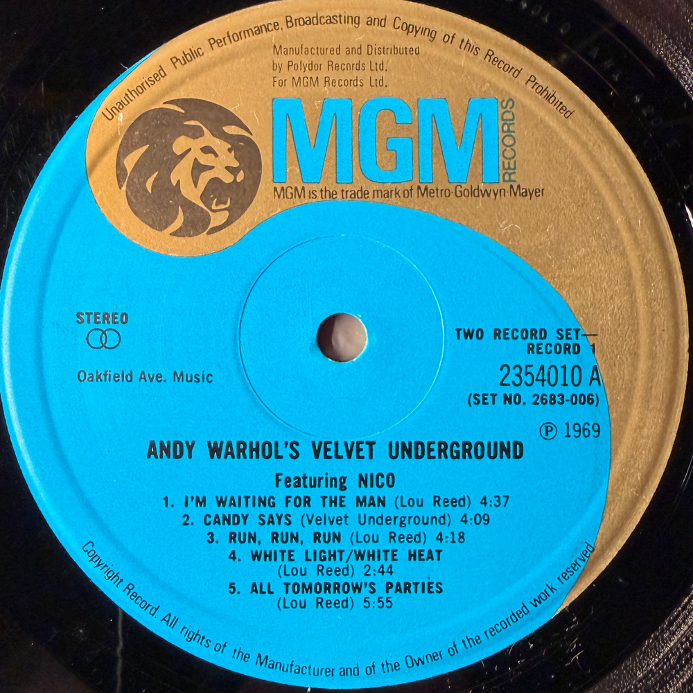 Andy Warhol's Velvet Underground Featuring Nico 2LP (Англия 1971г.) Т