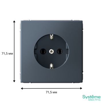 Розетка ArtGallery 16А с заземл. быстрозажим. клем. механизм грифель SE GAL000743S