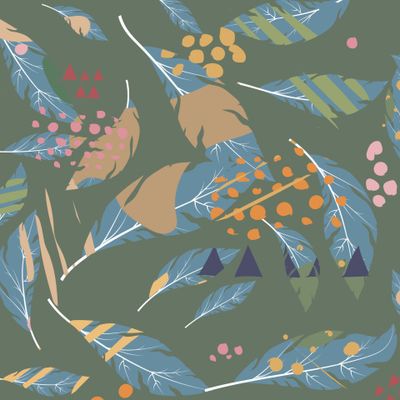 абстрактные листья