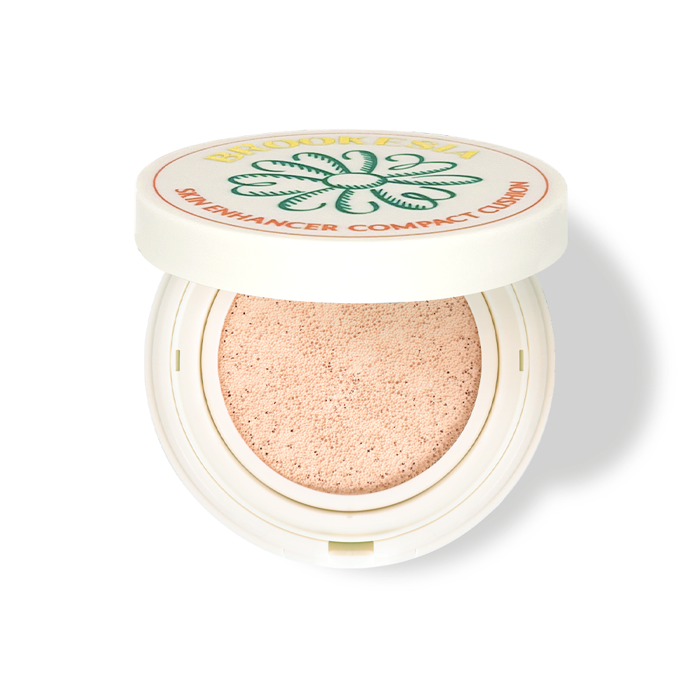 BROOKESIA УВЛАЖНЯЮЩИЙ КУШОН С МИКРОЧАСТИЦАМИ ДЛЯ РОВНОГО ТОНА И СИЯНИЯ, SKIN ENHANCER COMPACT CUSHION GLOW, SPF40+/PA++