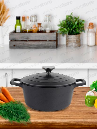 Кастрюля 2,5 л. Kamille KM 4460 серия DUBLIN из литого алюминия с антипригарным покрытием с крышкой