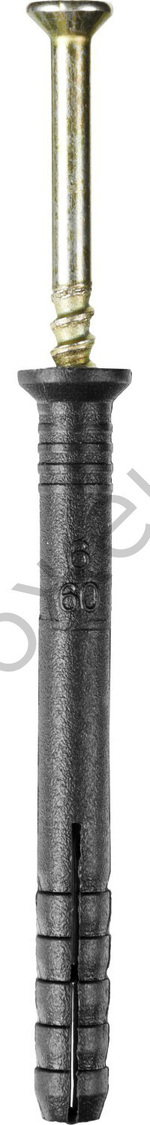 STAYER 6 x 60 мм, потайный бортик, дюбель-гвоздь полипропиленовый, 100 шт (30645-06-060)