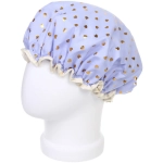 Шапочка для душа влагонепроницаемая «ЭКЛЕР», цвет голубой d-25см, (пакет Ultramarine)