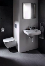 Унитаз подвесной Geberit Smyle Square 500.683.00.2 белый глянцевый, безободковый, с сиденьем микролифт