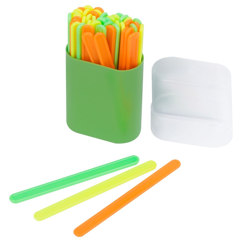 Счётные палочки 50шт., в пенале, Стамм, зеленый корпус