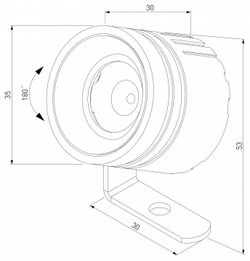 Настенный прожектор Elektrostandard Landscape a070269