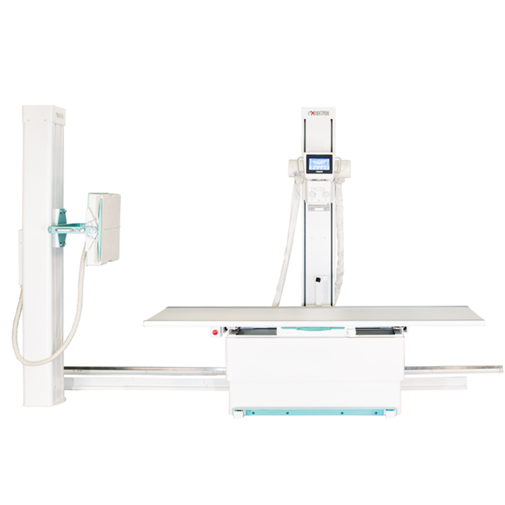 Цифровой рентгеновский аппарат ЭЛЕКТРОН на два рабочих места со стационарным столом