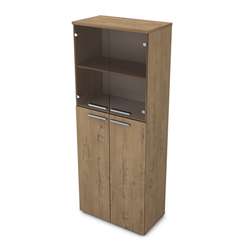 9ШД.005.11 Шкаф высокий со стеклом (800*450*2045)