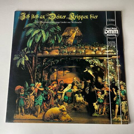 Винтажная виниловая пластинка LP Thomanerchor Leipzig, Hans Joachim Rotzsch, Ich Steh An Deiner Krippen Hier У яслей я Твоих, Христос (ГДР 1989)