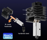 Hotend с соплом из закалённой стали для 3D принтеров Bambu Lab серии A1/P1/X1