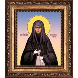 Анастасия Титова преподобномученица послушница. Икона на холсте.