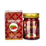 Бальзам Rasyan Thai Chili Balm с тайским перцем чили (красный) против боли в мышцах, голове и суставах 50 г