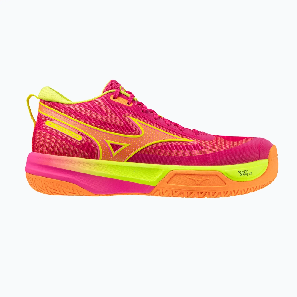 Кроссовки волейбольные Mizuno Neo Jump pink tetra/fortune yellow/light