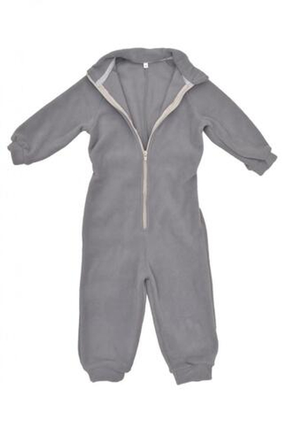 Комбинезон флис, р.134 "однотон." (бол.) серый (Rusland) А 57-19