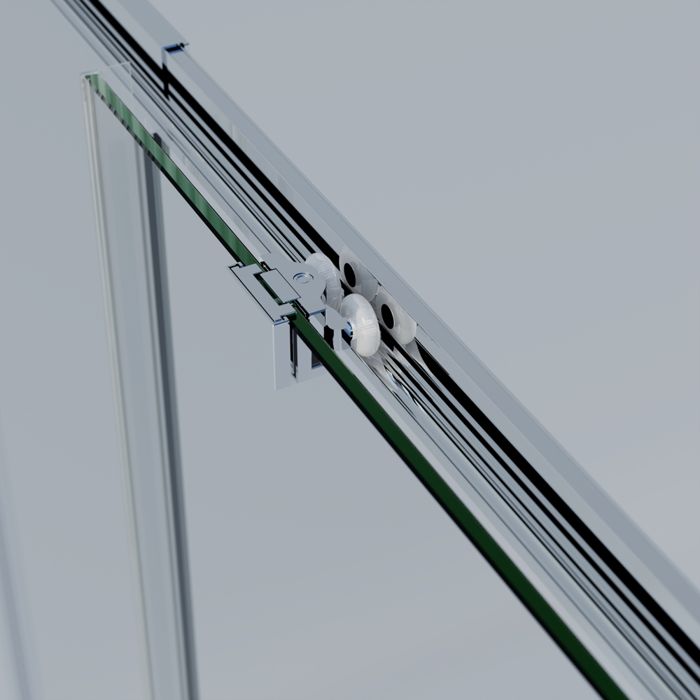 Душевой уголок Rapid-N VSS-3RN8010E10CL, (700-800)x(900-1000), хром, стекло прозрачное