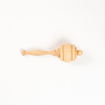 Деревянная погремушка из дерева сибирский кедр с наполнителем из пшена 0+ WT10