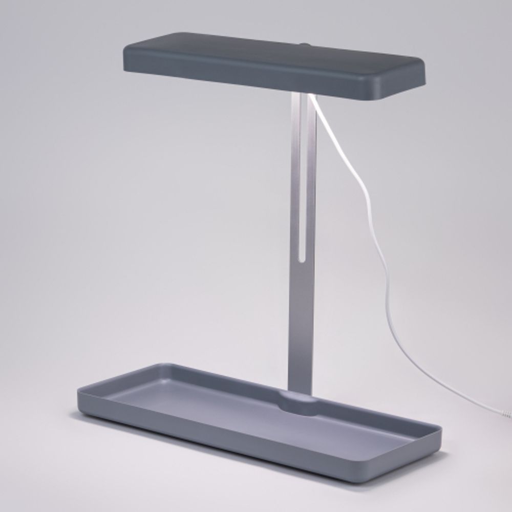 Настольный светильник для растений ЭРА FITO-20W-QLED-G полного спектра 20 Вт серый | Интерьерные фито светильники