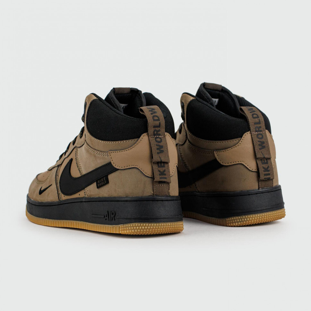 кроссовки Nike Air Force 1 Mid Brown / Black Gum Ftwr. Winter