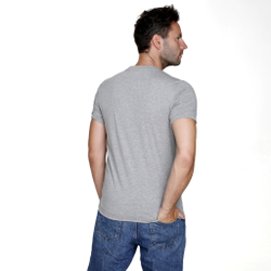 Мужское теннисное поло Tennis-Point Graffity T-Shirt Men - Grey, Multicoloured