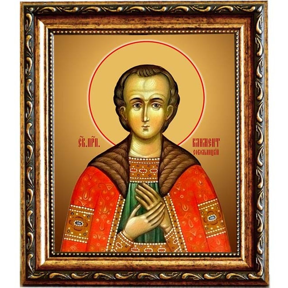 Климент Алфанов, Сокольницкий, Новгородский преподобный. Икона на холсте.