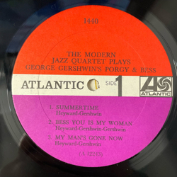 Винтажная виниловая пластинка LP The Modern Jazz Quartet, The Modern Jazz Quartet Plays George Gershwin's Porgy and Bess, Порги и Бесс (США 1965)