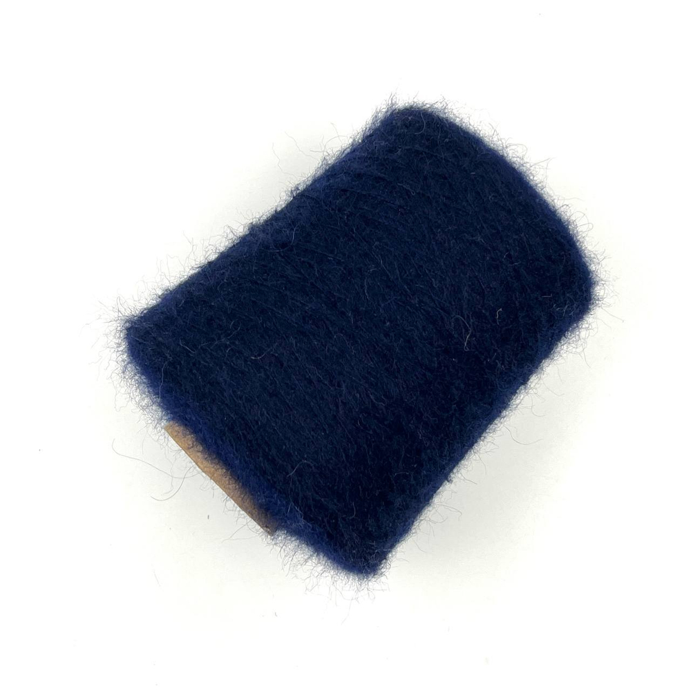 Кид-мохер 70%, шелк 18%, па 12%, 1000м/100г, синий сапфир