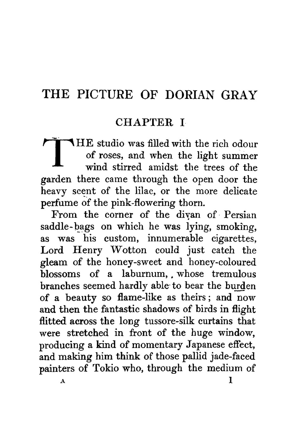 The picture of Dorian Gray | Oscar Wilde
