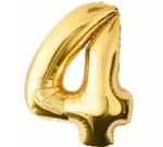 Воздушный шар фольгированный 102 см. «Цифра» надут гелием.