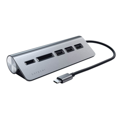 USB-концентратор Satechi Type-C USB Hub (ST-TCHCRM) серый космос