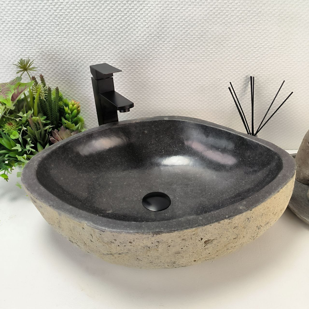 Раковина из речного камня RS-63844 (55*42*15) 0122