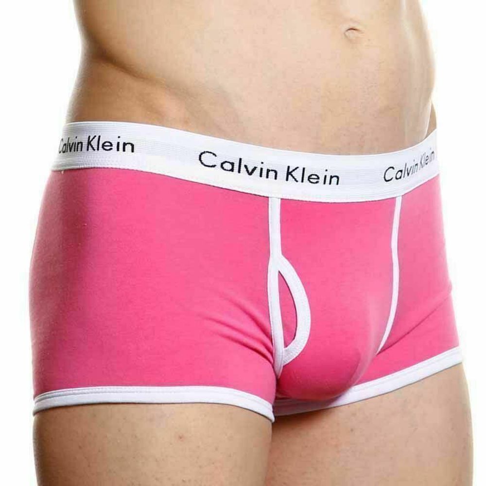 Мужские трусы хипсы розовые Calvin Klein 365 Pink