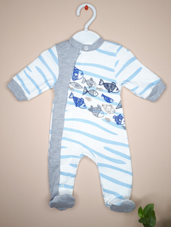 Комбинезон FISH (голубой)