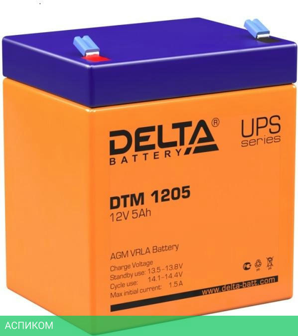 Аккумулятор для ИБП Delta DTM 1205