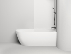 Ванна пристенная угловая матовая 170x85 SALINI Sofia Corner R 102524M