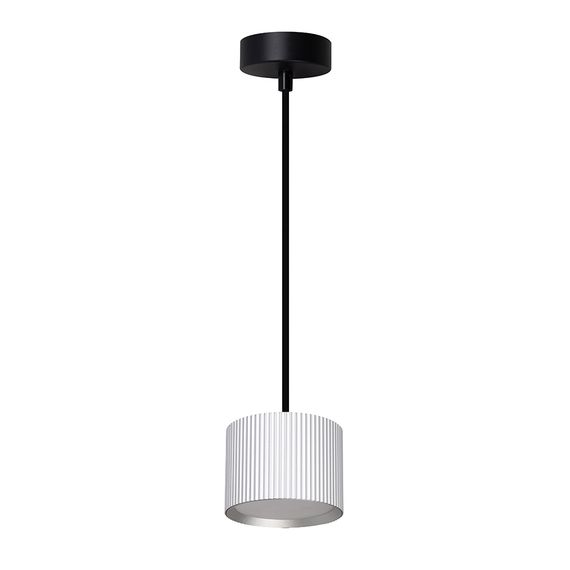 Светильник потолочный Feron Barrel HL4588 ARIA levitation 12W, 230V, GX53, серебро + черный, на подвесе 1,7 м