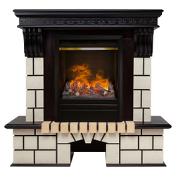 Электрокамин RealFlame Stone STD AO античный дуб с очагом 3D Olympic