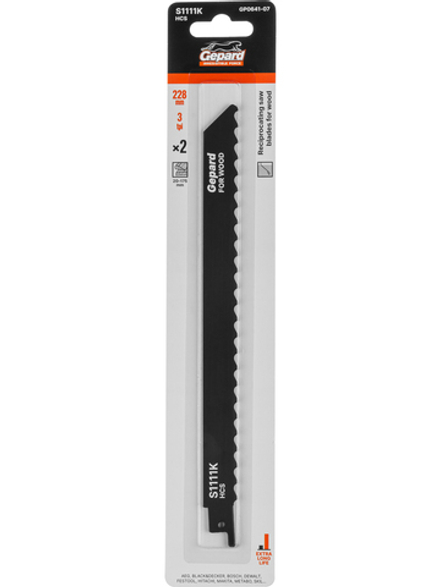 Пилка сабельная по дереву S1111K (2 шт.) GEPARD