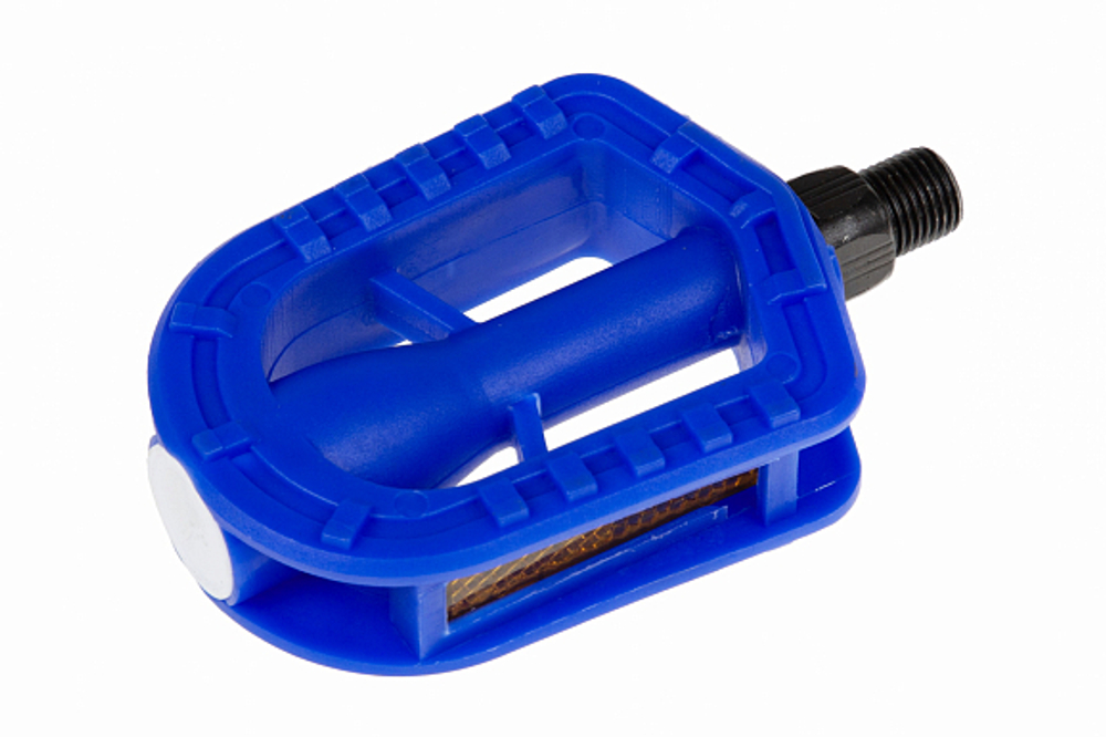 Педали MX-P649 ось 1/2" со светоотражателями, полипропиленовые синие