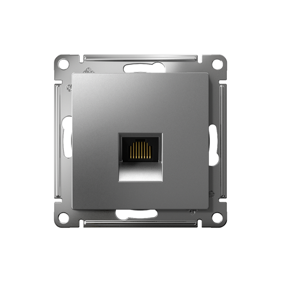 Розетка компьютерная AtlasDesign RJ45 кат.5E механизм сталь SE ATN000983