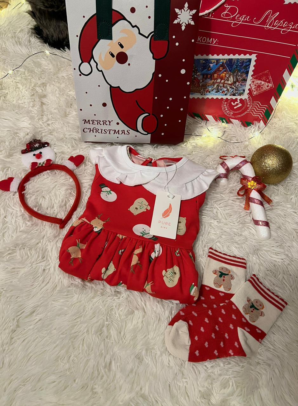 Снеговик (бокс) - новогодняя коллекция для девочек 3 200 тг./шт. (оптом - цена за 5 размеров)