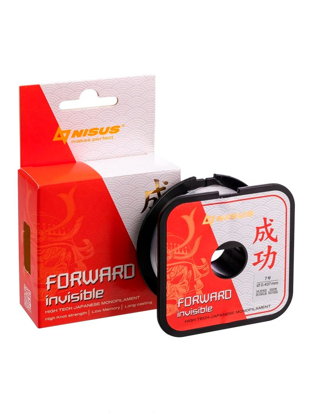 Леска для рыбалки Nisus FORWARD Invisible Nylon 0,496mm/100m (N-FI-0496-100)