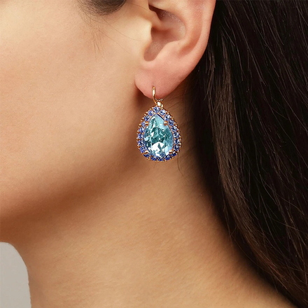 Серьги Dyrberg Kern FIORA SG AQUA/LIGHT BLUE 440066