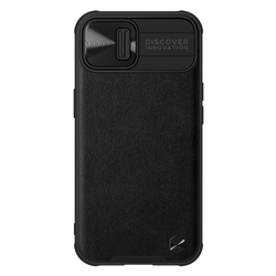 Противоударный чехол Nillkin CAMSHIELD Leather Case с защитой камеры для iPhone 13