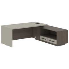 Стол руководителя с тумбой VCT 2119(R)  2100х1900х750 VELION