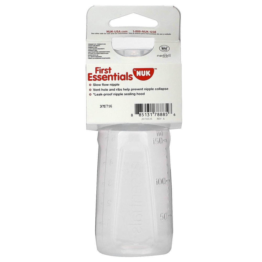 NUK, First Essentials, для детей от 0 месяцев, с медленным кровотоком, 150 мл (5 унций)