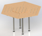 Стол гриль 6-ти местный