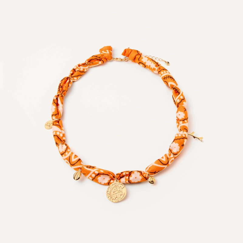 Колье Бандана – Оранжевое