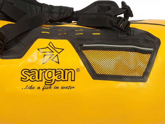 Гермо-Сумка-Рюкзак Sargan Прогрессор-110 герметичная молния 100%, вкладыш 110 л желтый/черный