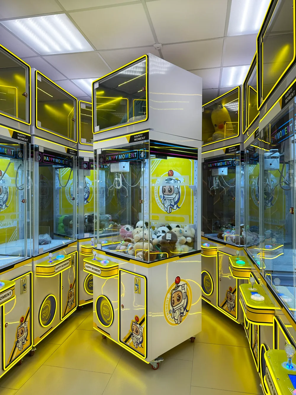 Призовой автомат кран-машина с витриной «Happy moment»