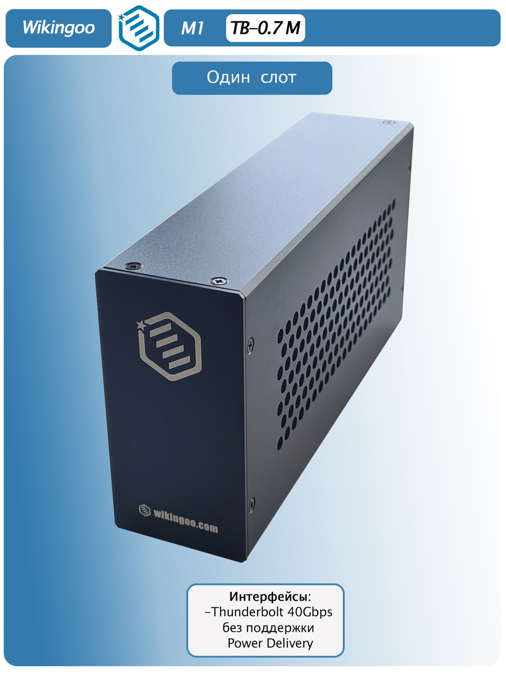 Внешний корпус Wikingoo M1, Thunderbolt 3/4.